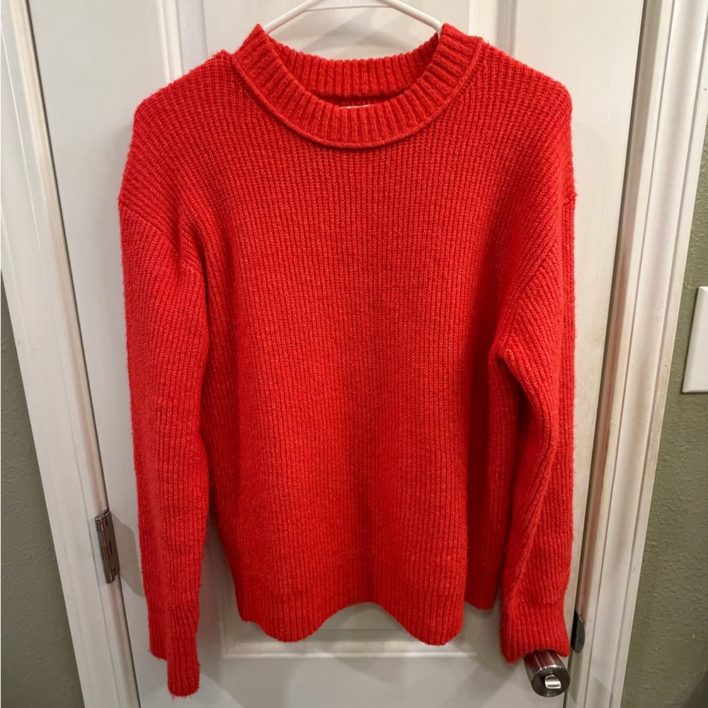 American Eagle Red Crewneck Sweater